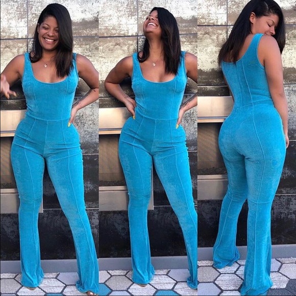 Green fitted jumpsuit by shop Chris Zoe - Picture 3 of 6